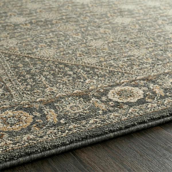 Livabliss Arda-Vintage Green Blue Brown Traditional Boho Fringe Rug