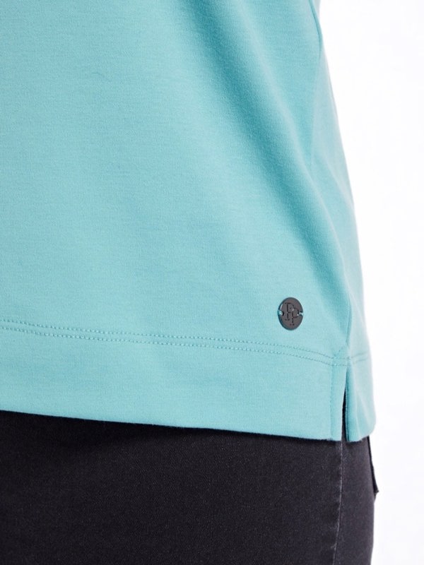 PennyPlain Nailhead Top - Turquoise
