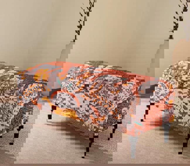 ISTOOLS Zambezi Multicolour Storage Ottoman Coffee Table Bench – Patterned Footstool & Seating