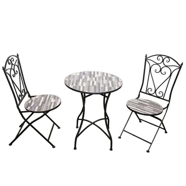 60cm Cascade Mosaic Bistro Set image 1