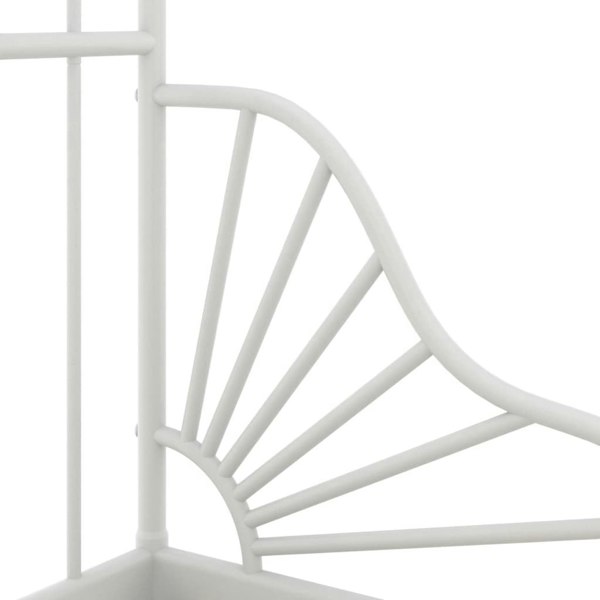 Berkfield Extendable Bed Frame White Metal 80x130/200 cm