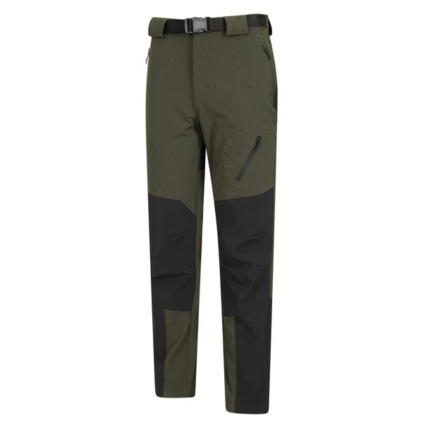 Mountain Warehouse Mens Forest Water Resistant Hiking Trousers - Green