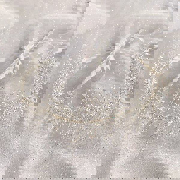 bridal headpiece boho in silver