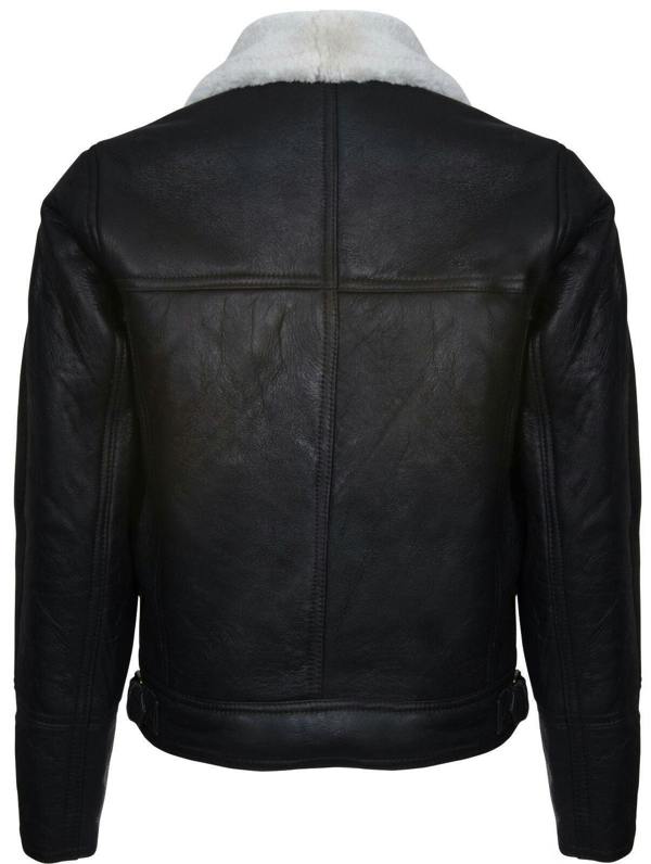 Infinity Leather Mens Sheepskin Leather WW2 Bomber Jacket-Tucson
