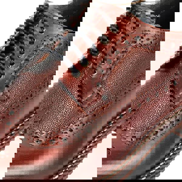 Ben Sherman Archie Brogue Leather Men's Burgundy Lace-Up Shoes