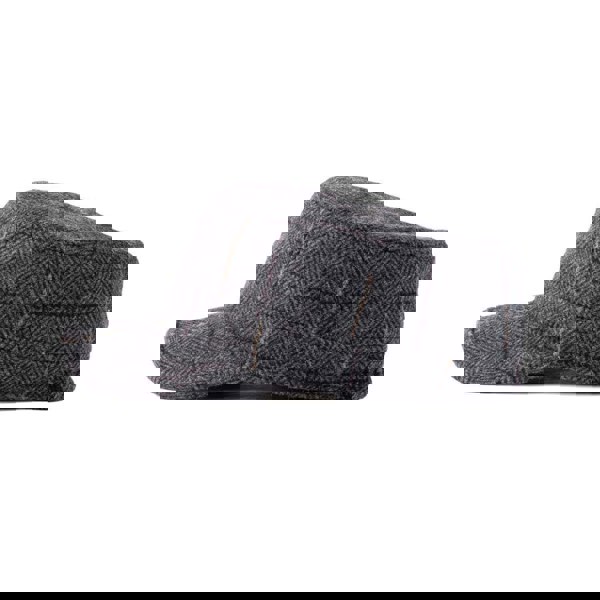  Unisex Tweed Military Cap with Adjustable Elastic Detail