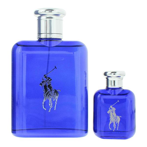 Ralph Lauren Polo Blue Eau de Toilette 125ml + Eau de Toilette 15ml Gift Set for Him