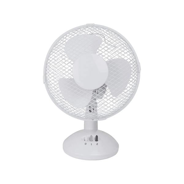 Fine Elements 9" Inch Oscillating Lightweight Desk Fan, 2 Speed Settings