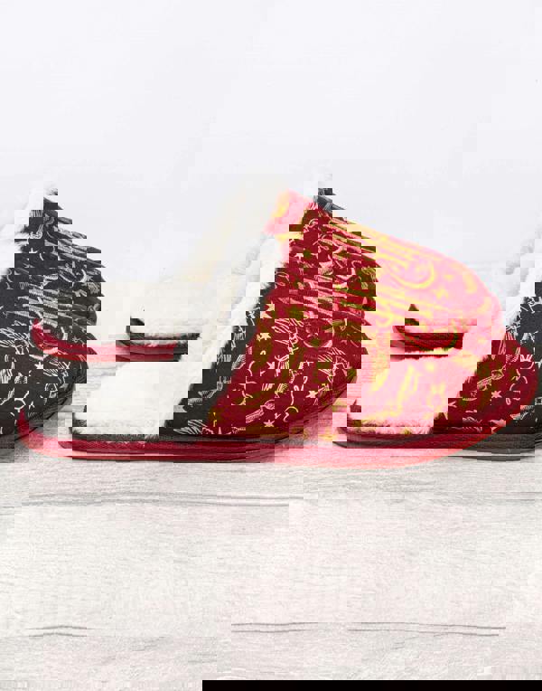 Harry Potter Girls Red Logo Mule Slippers