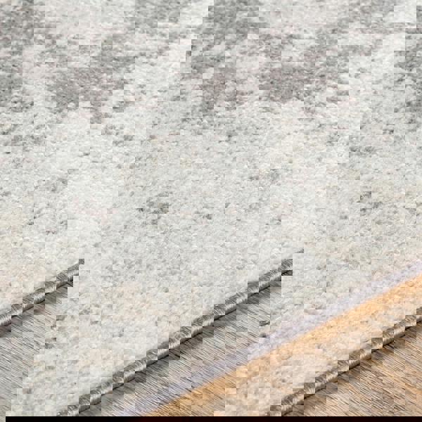 Livabliss Sunderland-Modern Blue Grey Marble Rug