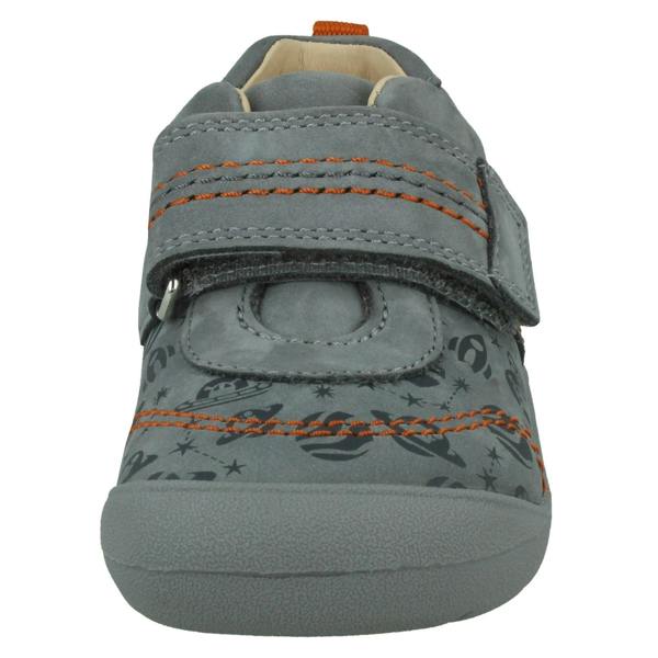 Clarks Boys Startrite Casual Hook & Loop Shoes Footprint