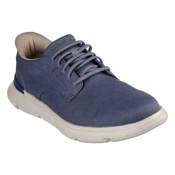 Skechers Mens Garza Clive Slip-In Trainers - Blue