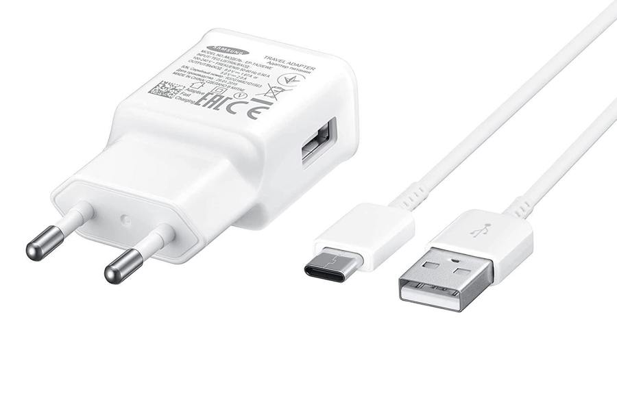 Samsung 15W EU Mains Charger White with A to C Cable - EP-TA20EWECGWW