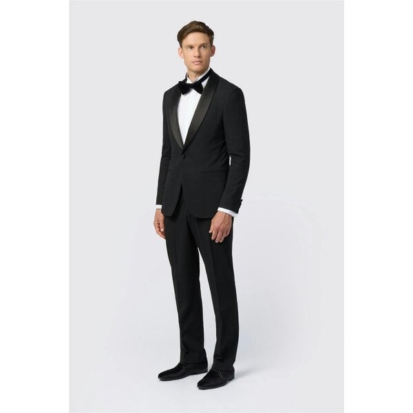 Limehaus Slim Fit Black Tuxedo Jacket