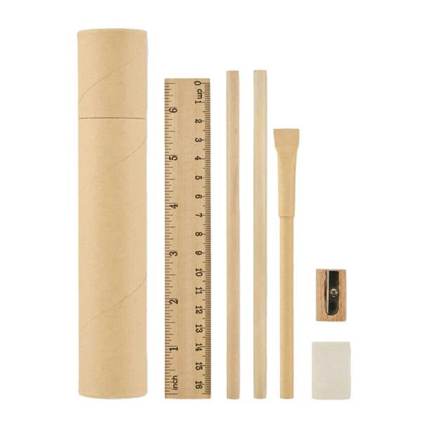 MidOcean Meju Tube Stationery Set - Beige - 
