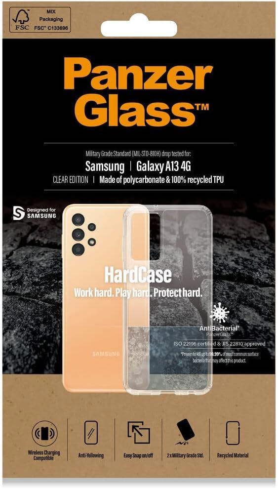 PanzerGlass Panzer Glass Military Grade Standard Hard Case for Samsung Galaxy A13 4G Clear - 0387