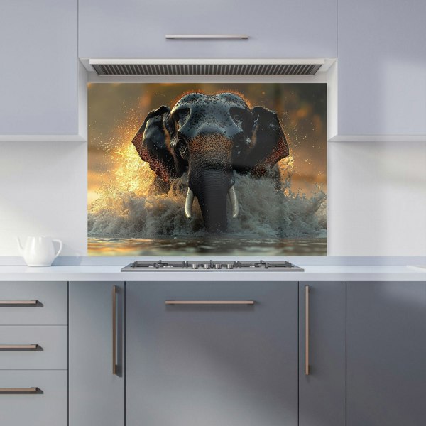 Warren Reed Elephant Kitchen Splashback - 00016