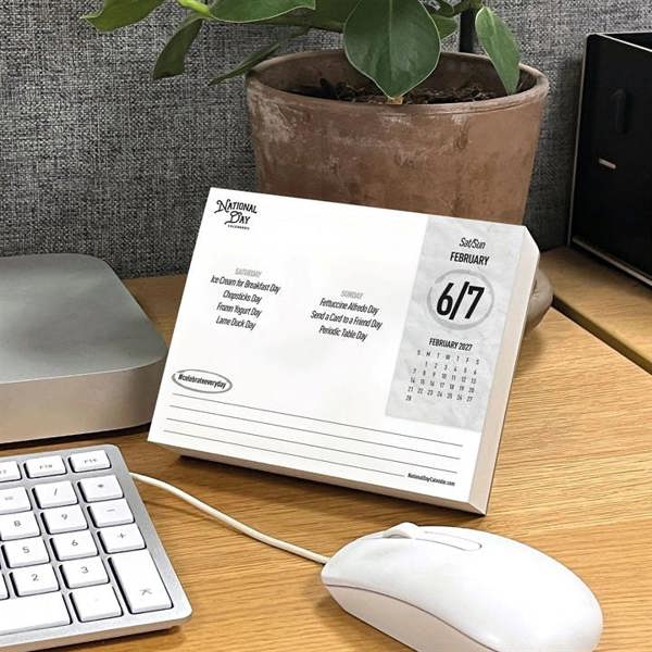 National Day Calendar 2027, Desk Calendars, Day To View, History & Literature, Gift