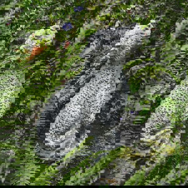 Mythical Terracotta Dragon Stone Cast Ornament