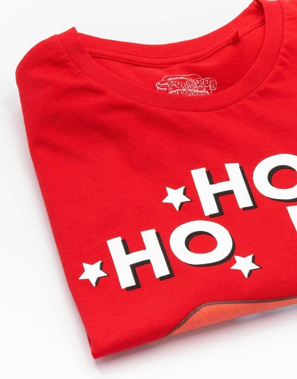 SpongeBob SquarePants Mens Red Character Short Sleeved T-Shirt