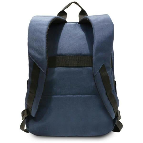 BMW M Series Nylon Pockets 16" Backpack with Metal Logo Navy Blue - BMBP15PNYPOV