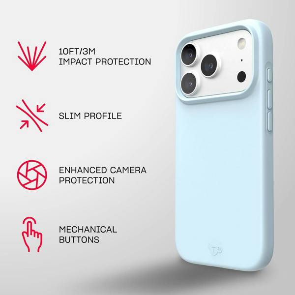 Tech21 Evo Lite Case for iPhone 17/18 Pro 6.3" Cornflower Blue - T21-11665