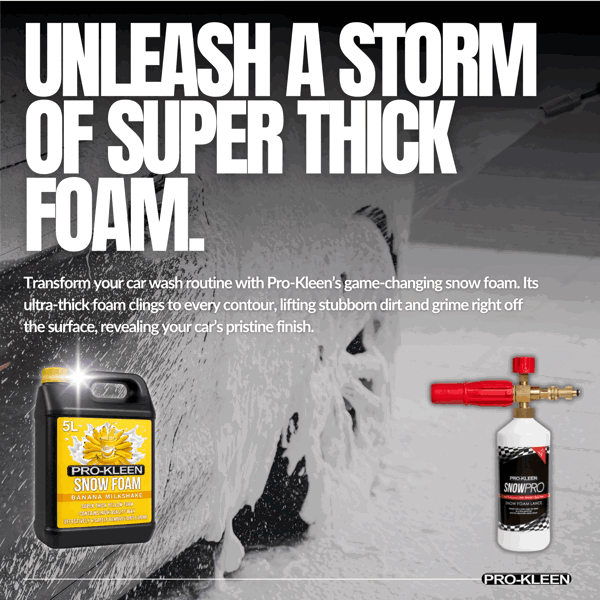 ProKleen Pro-Kleen 15L Banana Milkshake YELLOW Snow Foam with Wax Super Thick & Non-Caustic Foam