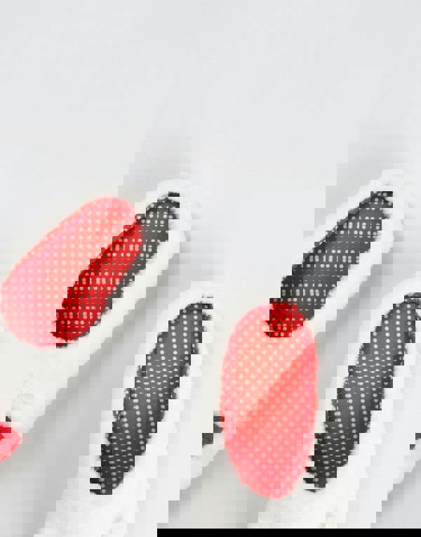 Hello Kitty Womens White Character Face Mule Slippers