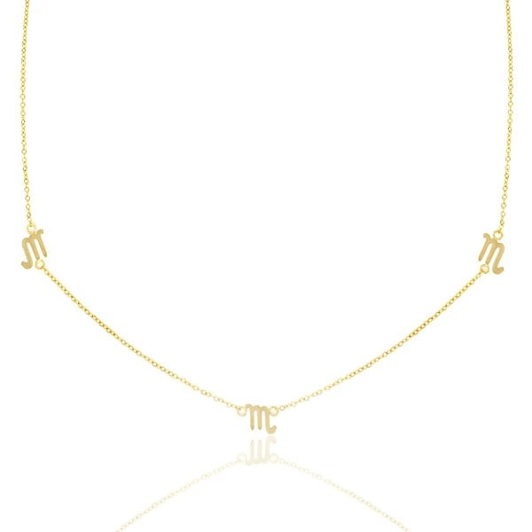 Say It With Scorpio Necklace - Yellow Gold Plated