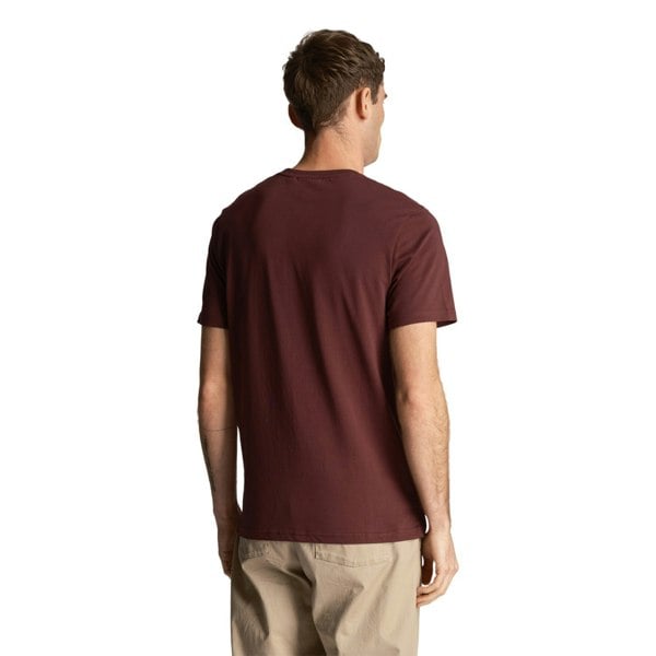 Lyle & Scott Mens Plain T-Shirt - Burgundy