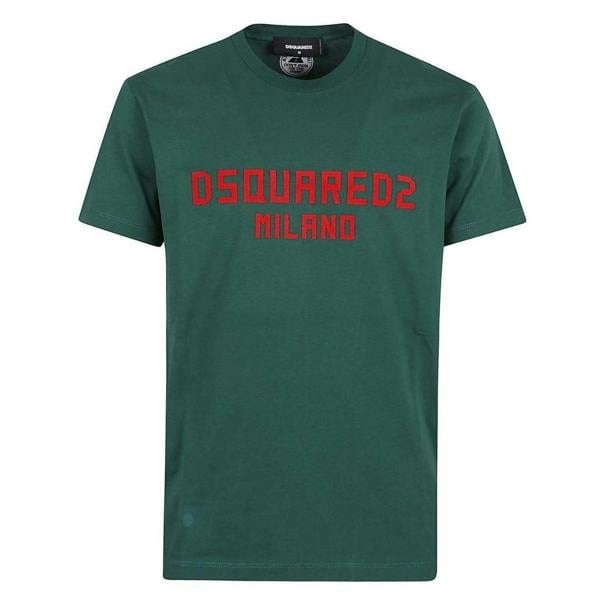 DSquared2 Mens Milano Cotton T-Shirt - Green - 