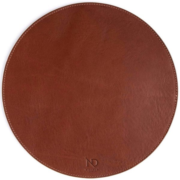 N'Damus London Dulwich Chestnut leather Table Mat
