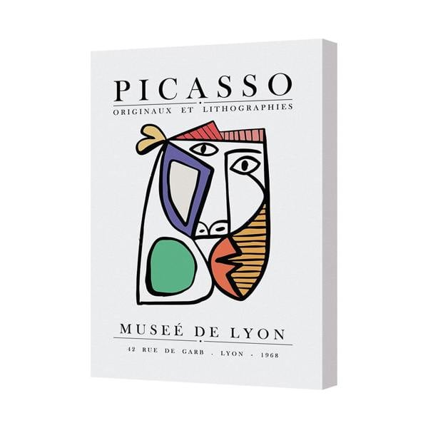 Benjamin Tate Design Picasso Style Abstract Canvas Art Print Musee De Lyon 1968
