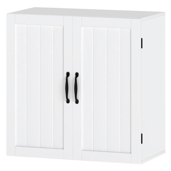 Levede Wall Cabinet Hanging Kitchen Cupboard Bathroom Storage Organiser White