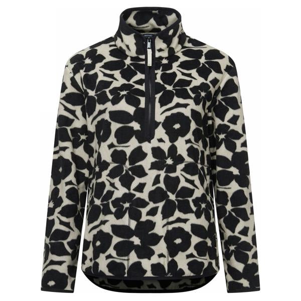 Regatta Womens/Ladies Frankie Shadow Flower Half Zip Fleece - Black/White - 