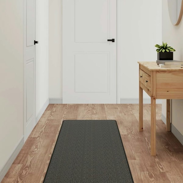 Berkfield Carpet Runner Sisal Look Anthracite 50x300 cm