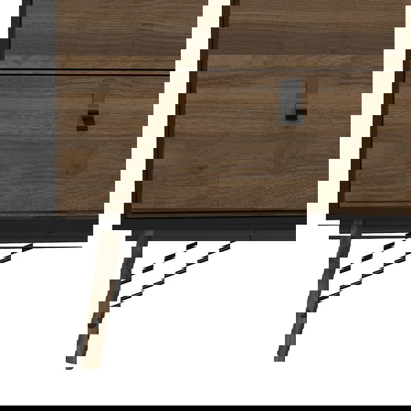 Furniture To Go Ry Wide double chest of drawers 6 drawers in Matt Black Walnut