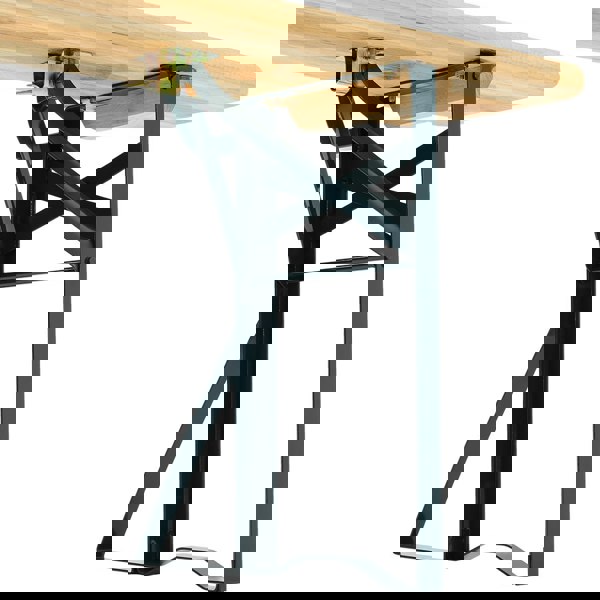 Set of 2 Folding Garden Benches with Backrest Cedar Wood Outdoor Bar Chairs Living and Home