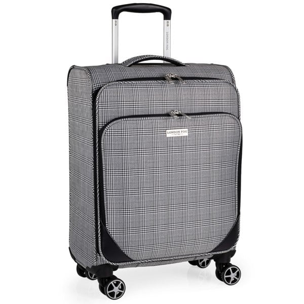 London Fog The Newbury 22" Soft Shell Cabin Suitcase 4 Spinner Wheeled Luggage