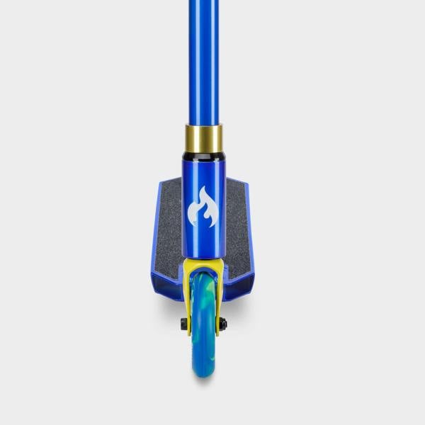 Micro Scooters Chilli Base S Jumpstart Stunt Scooter: Blue/Yellow