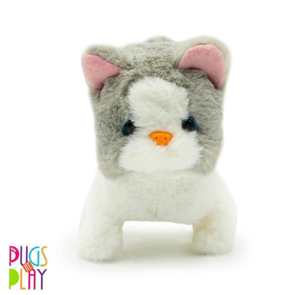 Pugs at Play Sasha Interactive Walking Cat Plush Toy
