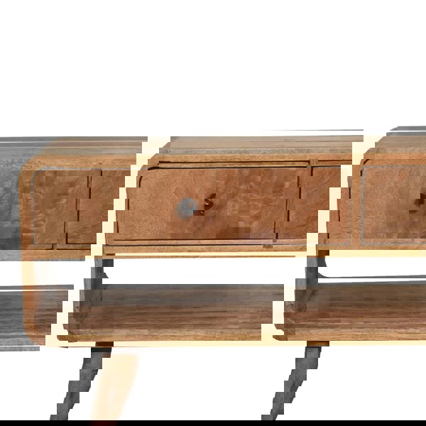 Artisan Furniture Reverse Curve Oak-ish Media Unit