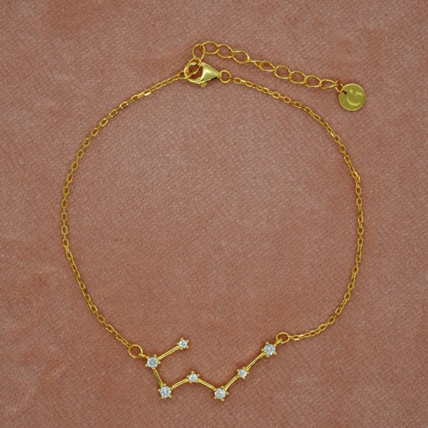 Gold Trip Taurus Zodiac Constellation Bracelet