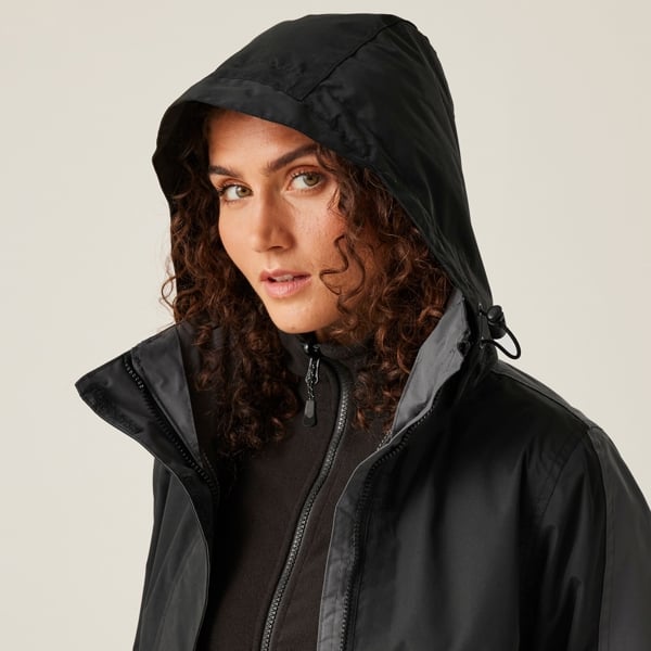 Regatta Women's Defender III 3-In-1 Jacket (Waterproof & Windproof) - Black / Seal Grey