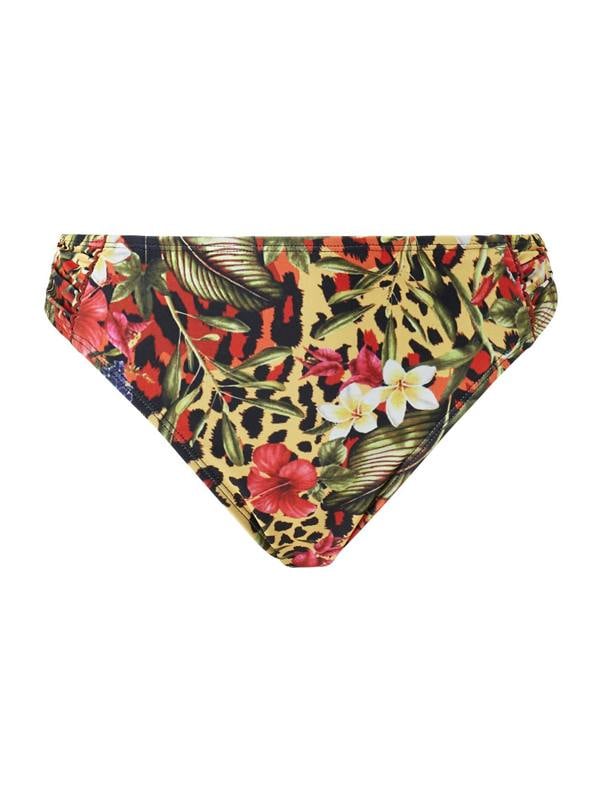 Tropical Leopard High Leg Bikini Briefs