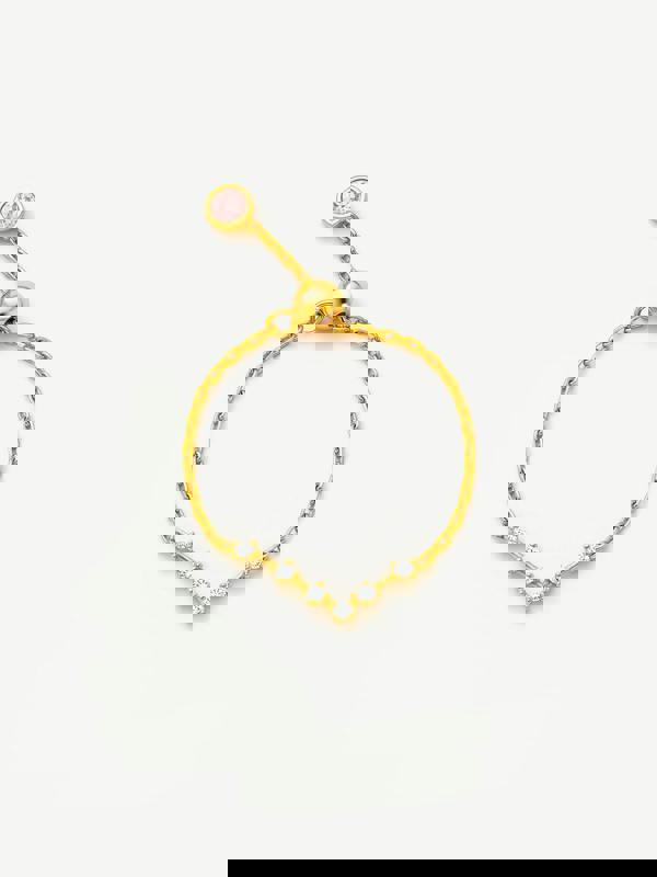 MUCHV Adjustable Constellation Chain Ring - Gold or Silver Plated