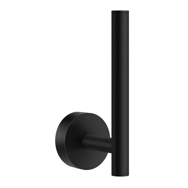 Matt black spare toilet roll holder