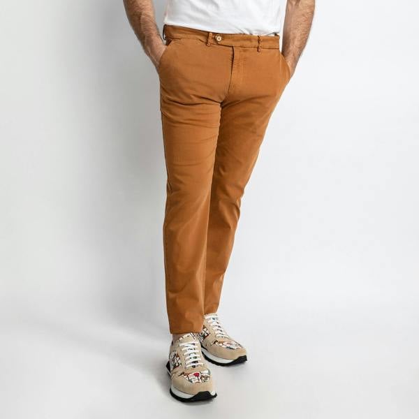 CLAUDIO LUGLI COLORED CHINO TROUSERS – Premium Men's Patterned Shirt by Claudio Lugli | Bold Design, Tailored Fit, Best Printed Shirts