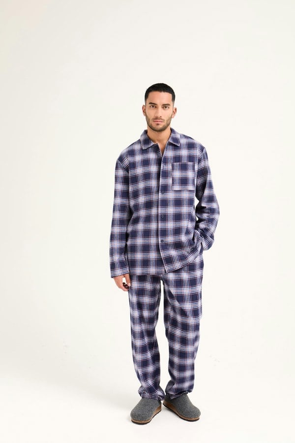 Mister You Plaid Pyjamas in Midnight - Pajamas