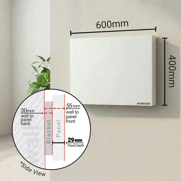 Mirrorstone Heating Mirrorstone 300W Prime Infrared Heating Panel